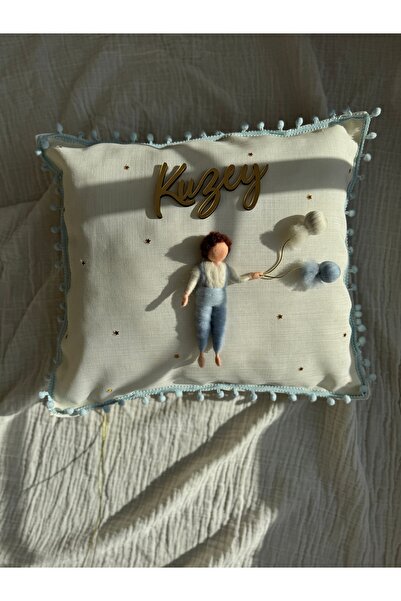 Pure Erkek bebek ledli keçe bebekli kapı süsü