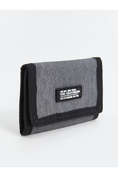 LC Waikiki ΑΞΕΣΟΥΑΡ LCW - Πορτοφόλι για αγόρια, Navy Blue Print, Grey Mel