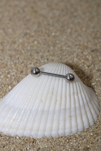 NOBLE GETTO Piercing Cerrahi Çelik Piercing Kıkırdak Tragus Conch Helix Nipple Silver Renk Top Çap 4 Mm Toplu
