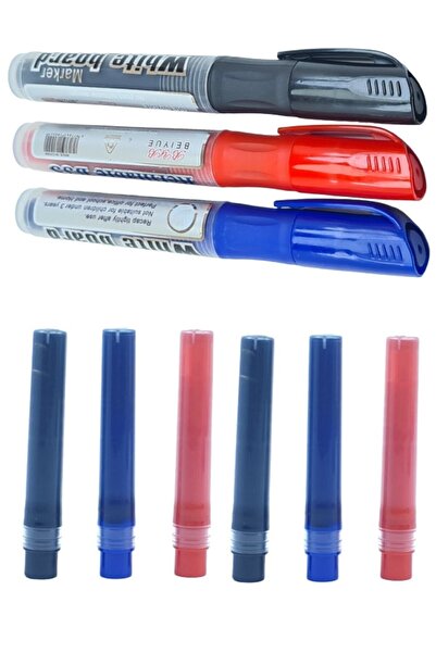 TGB Beyaz Tahta Kalemi Seti 6 Adet 3 Renk