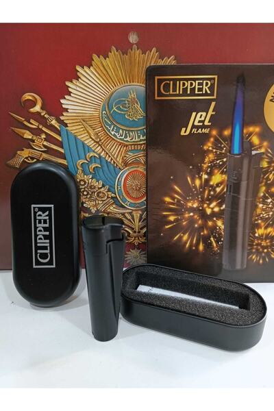 Clipper Metaljet Pürmüzlü Hediyelik Şık Çakmak