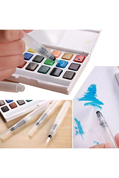 AYMAGNET 1 Paket Kaligrafi Sulu Boya Hat Fırçası Su Hazneli Pilot Kalem Fiber...