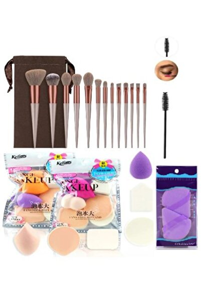 monalisatoka Set de pensule de machiaj 22 piese - burete, perie pentru spranc...