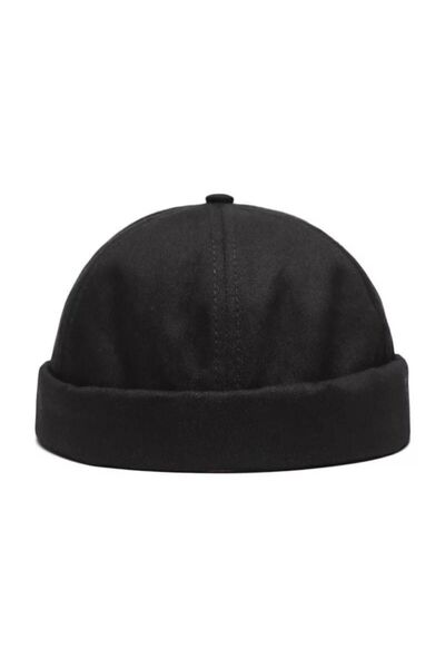 SYT Pălărie Docker, neagră, 100% bumbac