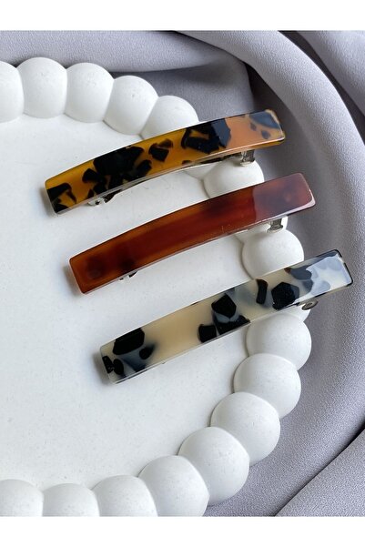 TwinsSis Store 3 Renk Akrilik Midi Otomatik Toka