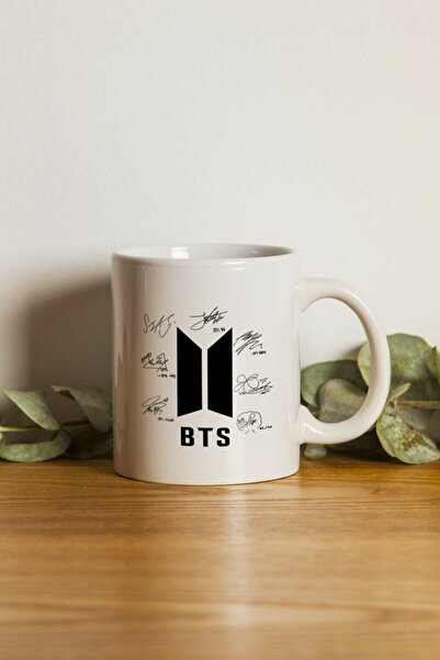 Hediyecim Vuslat Special - Bts Signed Logo Mug Cup Double Printed - Machine W...