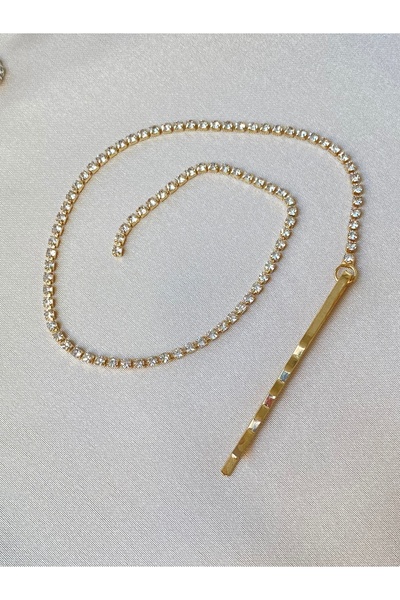 TwinsSis Store Γυναικεία χρυσή αλυσίδα μαλλιών Waterway