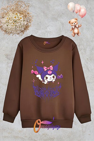 oneagılyazı Crew Neck Štampana dečija dukserica