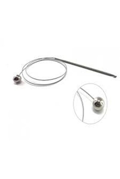 İLGİ TUHAFİYE No:4 Misinalı Stoplu Çelik Telli Tunus Tığı 80 Cm