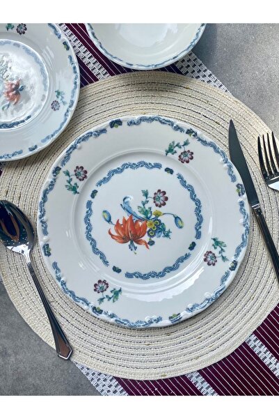 RUBİ PORSELEN Karina 24 Parça 6 Kişilik Bone Porselen Yemek Takımı