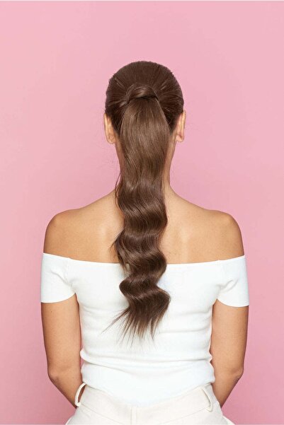 CESLİFE Svetlo smeđa kopča za konjski rep - Prijatna za upotrebu sa sušilom z...