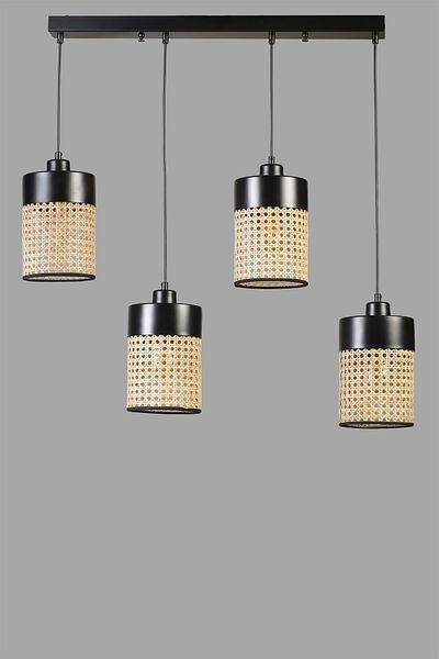 Lumexx ZEUS 4-Piece Black Pendant Lamp Set