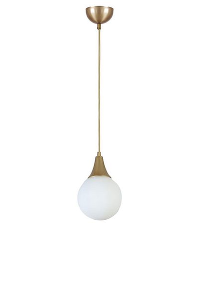 Lumexx White Glass Afra Single Antique Pendant Lamp