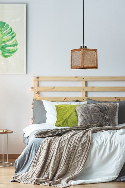 Lumexx Single Beach Walnut Wicker Pendant