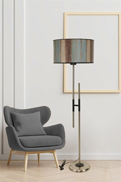 Lumexx Felix Mat Krom Lambader Silindir Renkli Abajurlu