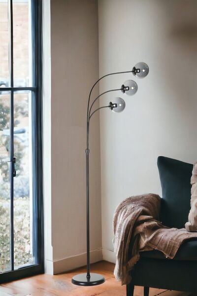 Lumexx BADİ 3 LÜ SİYAH FÜME CAMLI LAMBADER