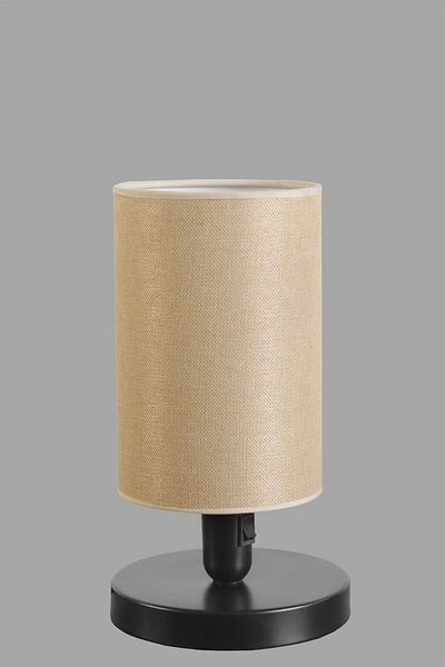 Lumexx AYÇA Black Light Wicker Table Lamp with Lampshade