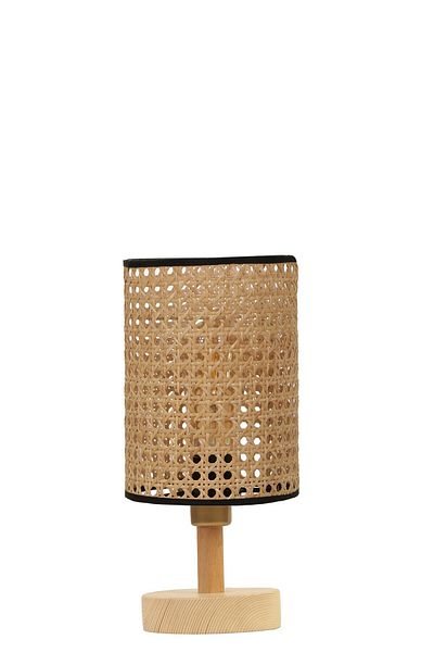 Lumexx ANKA Natural Rattan - Table Lamp with Lampshade