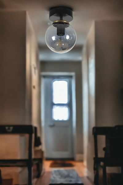 Lumexx Black Fume Glass New Single Chandelier
