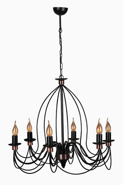 Lumexx Berfin Black Rustic Set of 6 - 7755-6
