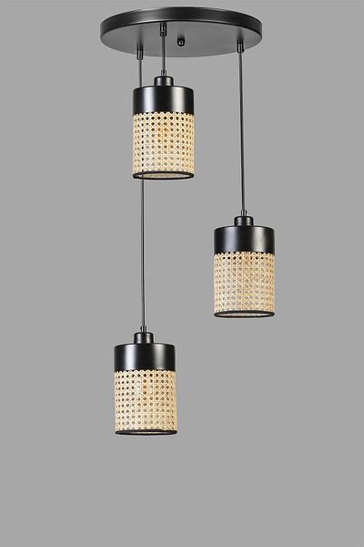 Lumexx ZEUS 3 - Black Pendant Lamp with Tray