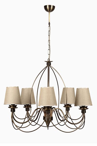 Lumexx 5-Piece Antique Wicker Lampshade - Berfin 7758-5
