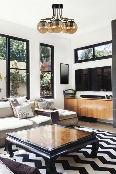 Lumexx ROMA Black Honey Glass Chandelier Set of 5