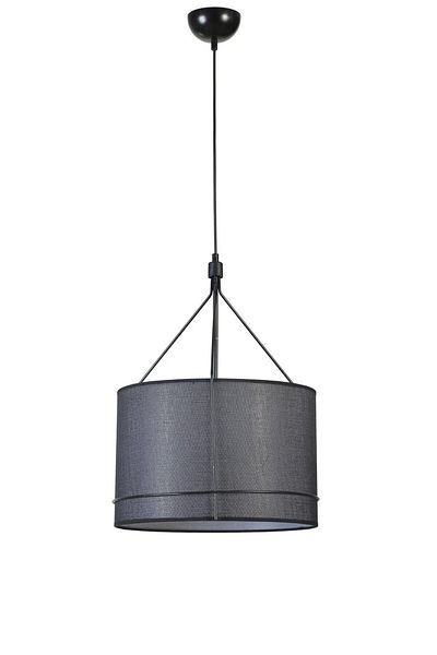 Lumexx Violet Pendant Lamp with Wicker Black Lampshade
