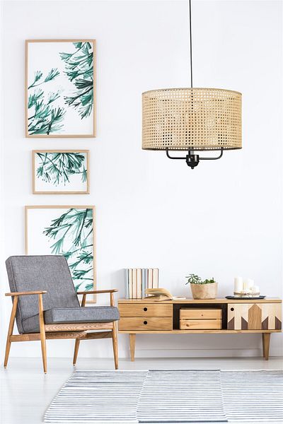 Lumexx BERMUDA 3-piece Rattan Chandelier Set