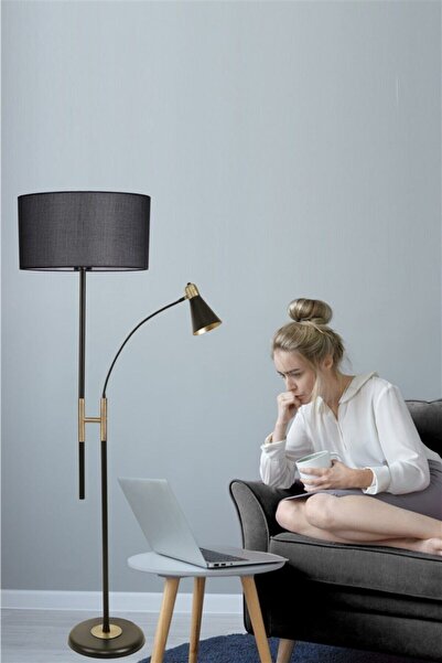 Lumexx Forza Eskitme Lambader Pramit Hasır Siyah Abajurlu