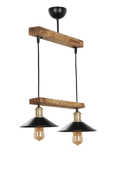 Lumexx David 2 - Li Burnt Row Metal Headed Pendant Lamp