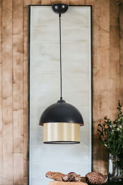 Lumexx Black Retro 3 - 15-3 Pendant Lamp with Lampshade