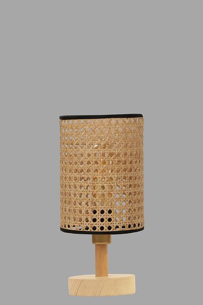 Lumexx ANKA Natural Rattan - Table Lamp with Lampshade