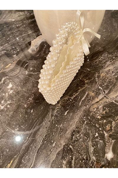AKHASYA Handmade Bag with Bead Detail and Pearl Design
