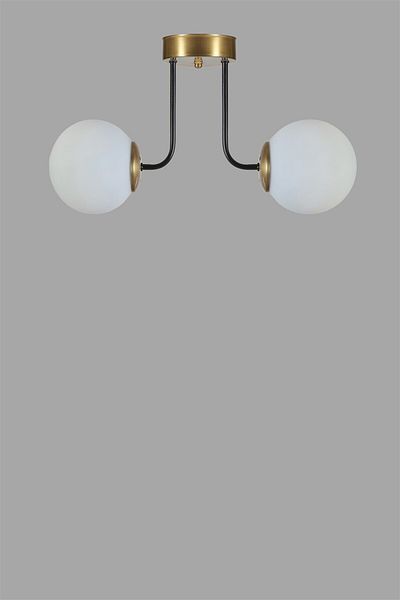 Lumexx PABLO Set of 2 White Glass Antique Chandelier