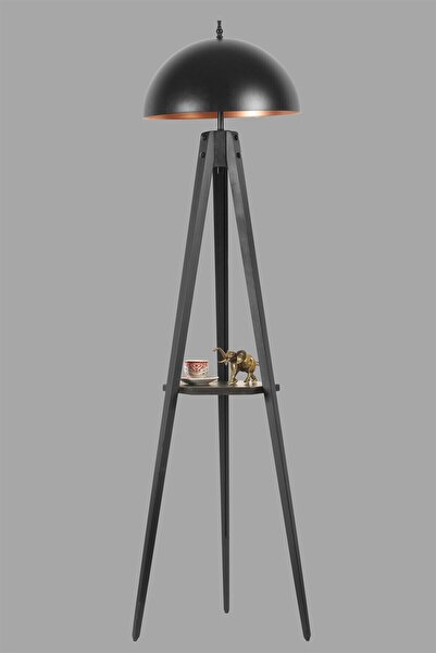 Lumexx SEHPALI TRİPOD SİYAH BÜYÜK RETRO BAŞLIKLI LAMBADER