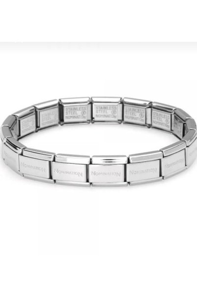 Redwhitecollection Italian Nomi Steel Bracelet