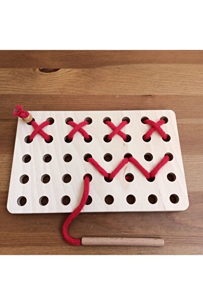 Moccotoys Thread the Rope Make Your Own Shape Montessori Game