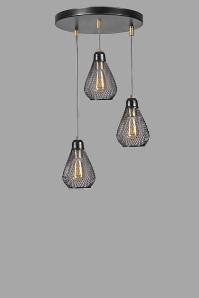 Lumexx ARMUT 3-Piece Black Tray Pendant Set