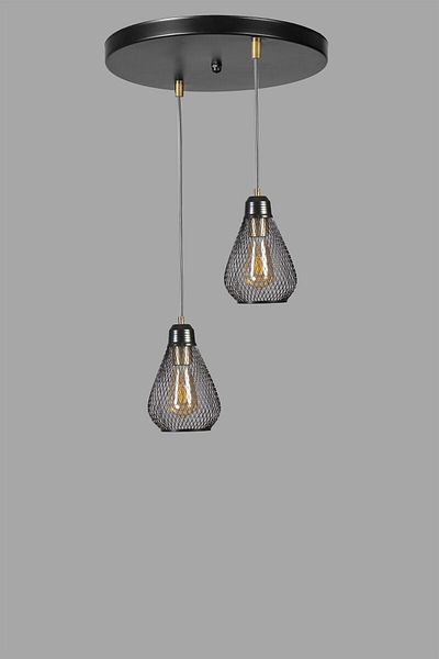 Lumexx Black Pear Pendant Lamp with 2 Trays