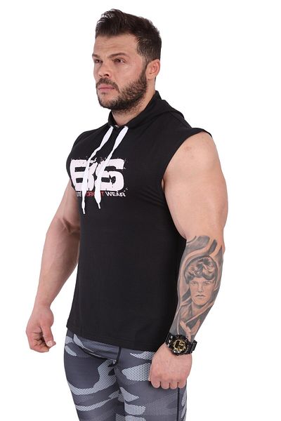 Big Sam Big Sam 2749 - Hooded Sleeveless Sports T-Shirt