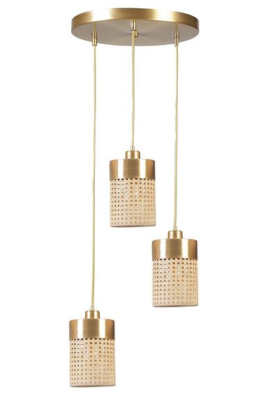Lumexx ZEUS 3 - Antique Pendant Lamp with Tray