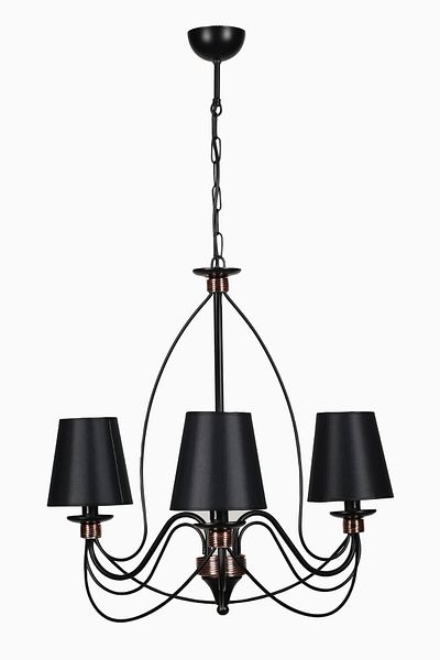 Lumexx Berfin Set of 3 with Black Lampshade - 7751-3