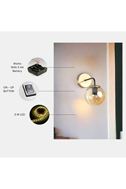 Lumexx Yeni Pablo Pilli Eskitme Bal Camlı Aplik