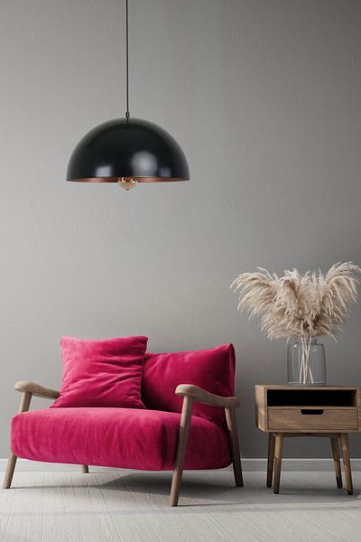 Lumexx Large Pendant Lamp with Black Retro Head