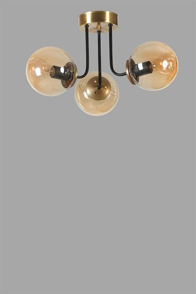Lumexx PABLO Set of 3 Antique Honey Glass Chandelier