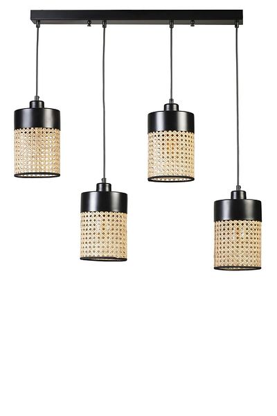 Lumexx ZEUS 4-Piece Black Pendant Lamp Set