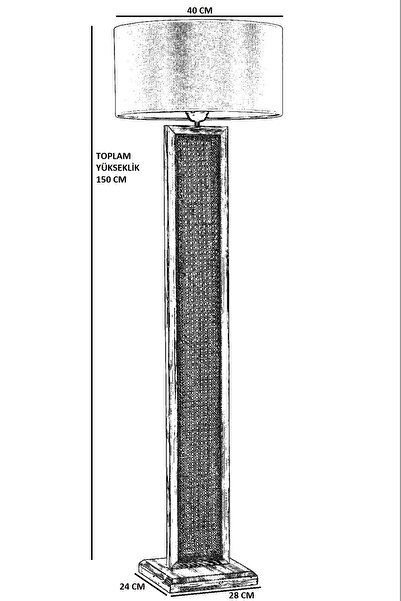 Lumexx RİBON YANIK SİLİNDİR RATTAN LAMBADER