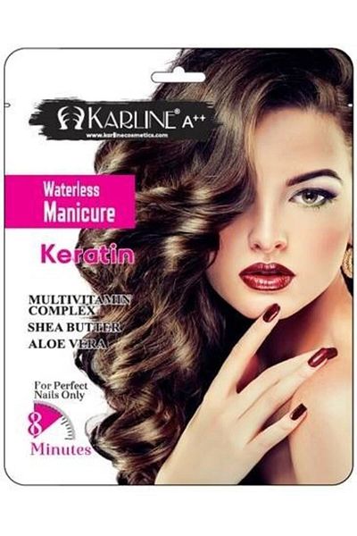 Karline A Manicure Set with Keratin, Skin Renewal / Hand Care Mask Disposable (9 Pieces)