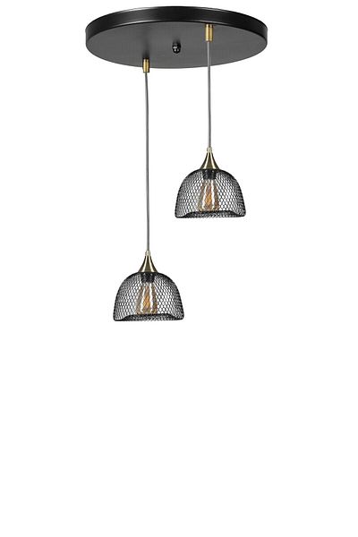 Lumexx NASA Black Pendant Lamp Set with 2 Trays